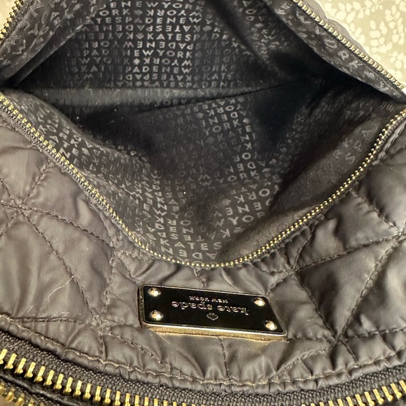 Kate Spade Black Quilted Crossbody with Gold Hardware - Picture 8 of 9